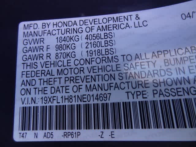 2022 Honda Civic Hatchback Sport Touring