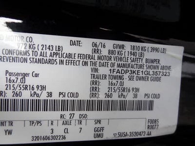 2016 Ford Focus SE