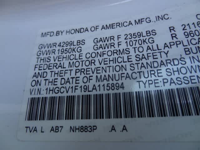 2020 Honda Accord LX 1.5T