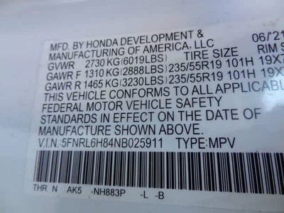 2022 Honda Odyssey Touring