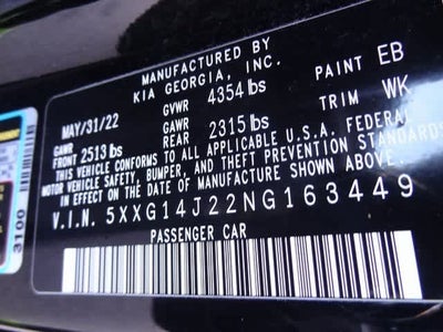 2022 Kia K5 LXS