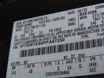 2023 Ford F-150 Tremor