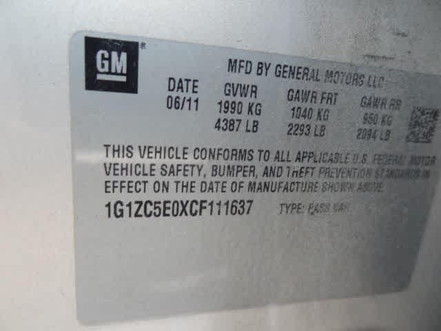 2012 Chevrolet Malibu LT w/1LT