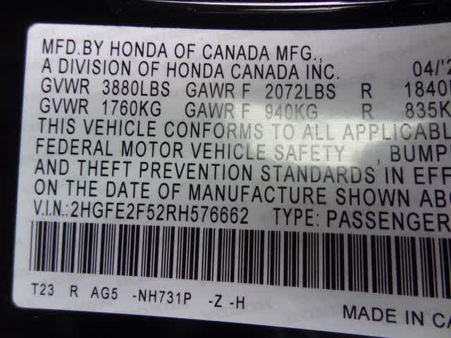 2024 Honda Civic Sport