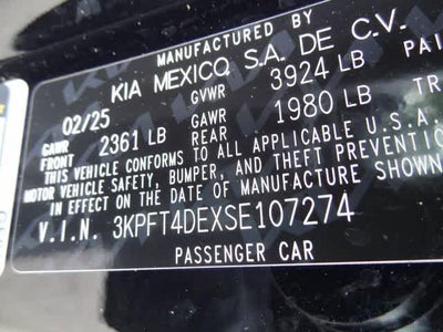 2025 Kia K4 LXS