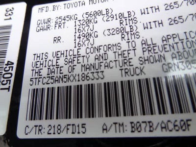 2019 Toyota Tacoma TRD Off Road