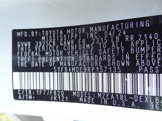 2024 Toyota Corolla LE
