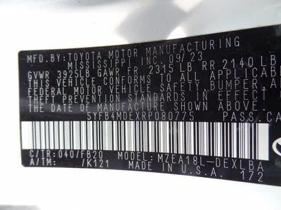 2024 Toyota Corolla LE