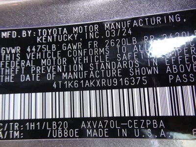 2024 Toyota Camry XSE