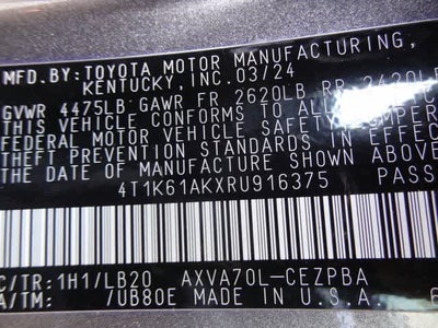 2024 Toyota Camry XSE