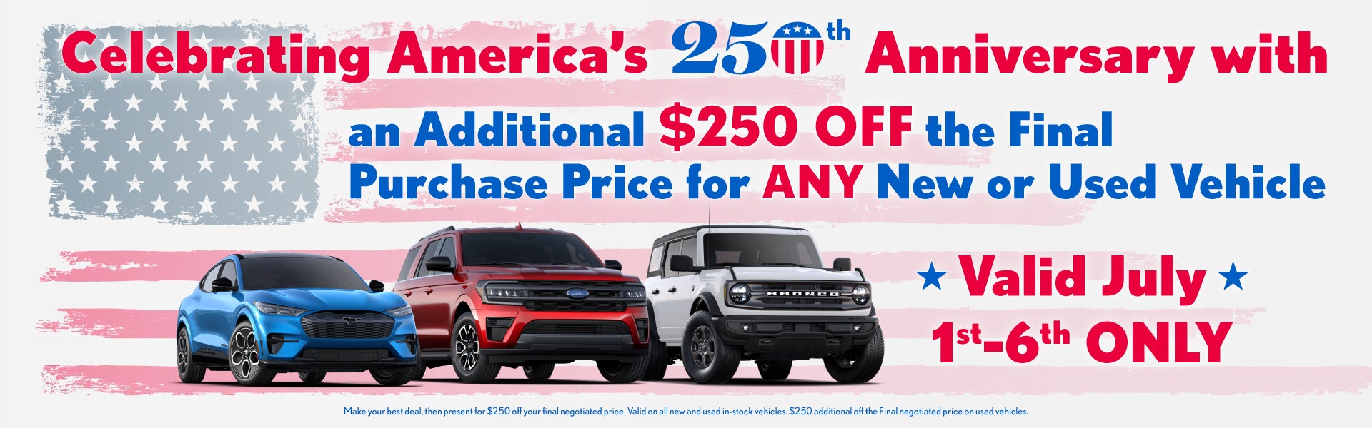 4th of July Sale
